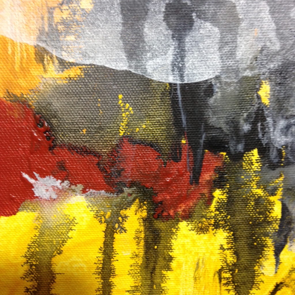 Close-Up 1 Untitled 75- Tribute to Michel Leah Keck Linda Cleary 2014 Acrylic on Canvas