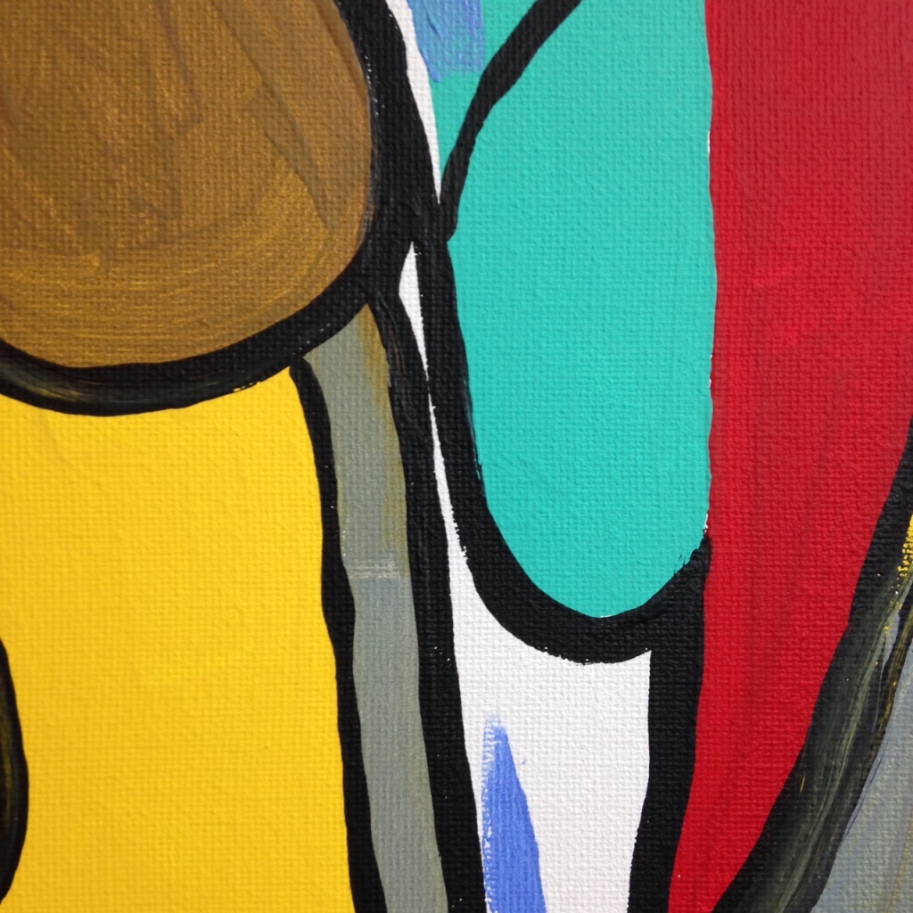 Close-Up 1 Untitled 142- Tribute to Bram Van Velde Linda Cleary 2014 Acrylic on Canvas