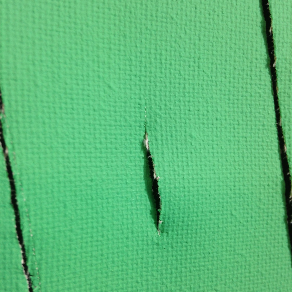 Close-Up 2 Remain Calm- Tribute to Lucio Fontana Linda Cleary 2014 Acrylic on Canvas