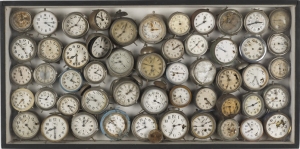 Arman, Alarm Clocks (Reveils), 1960. Collection Museum of Contemporary Art, Chicago. Photo: Nathan Keay, © MCA Chicago.