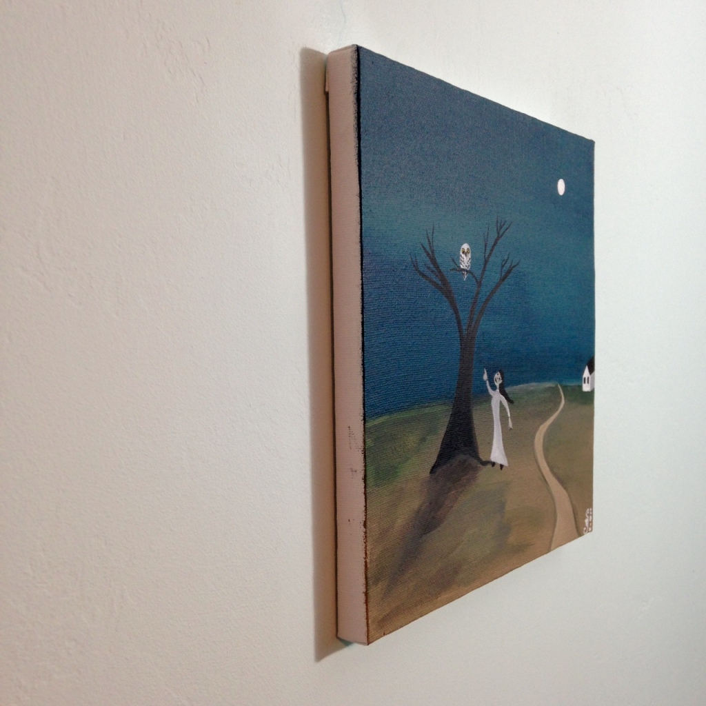 Side-View Spirit Friend- Tribute to Gertrude Abercrombie Linda Cleary 2014 Acrylic on Canvas
